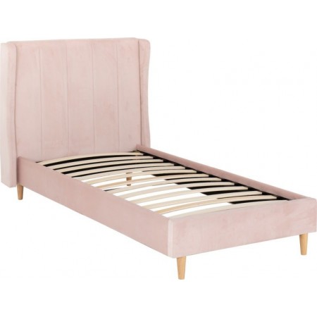 Amelia Velvet Fabric Bed | Furnisho