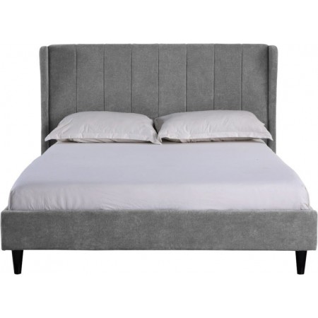 Amelia Fabric Bed Dark Grey | Furnisho