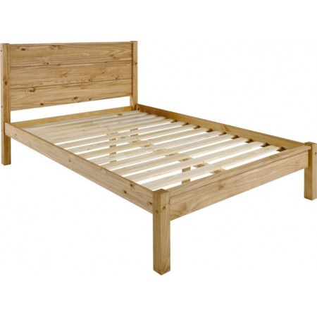Barton Wooden Bed Frame Waxed Pine | Furnisho