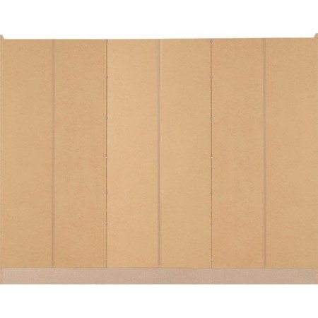 Nevada 6 Door 2 Drawers Wardrobe with Mirrors | Furnisho