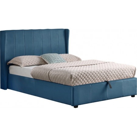 Amelia Storage Bed With Velvet Fabric | Furnisho