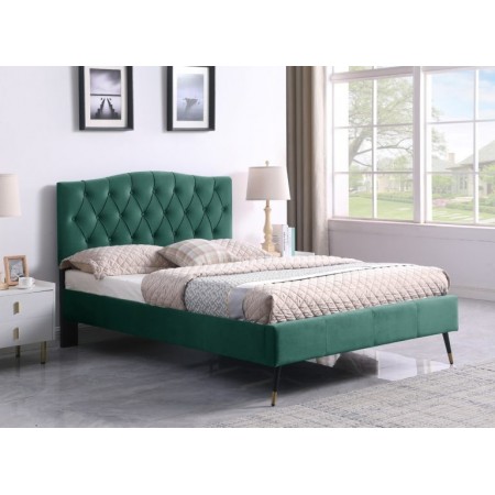 Freya Velvet Fabric Bed | Furnisho