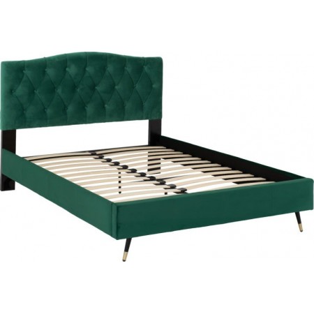 Freya Velvet Fabric Bed | Furnisho