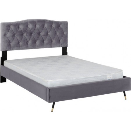 Freya Velvet Fabric Bed | Furnisho