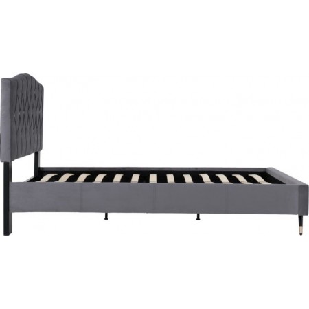 Freya Velvet Fabric Bed | Furnisho