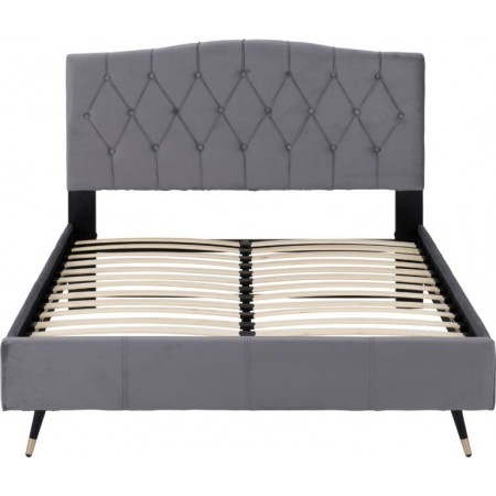 Freya Velvet Fabric Bed | Furnisho