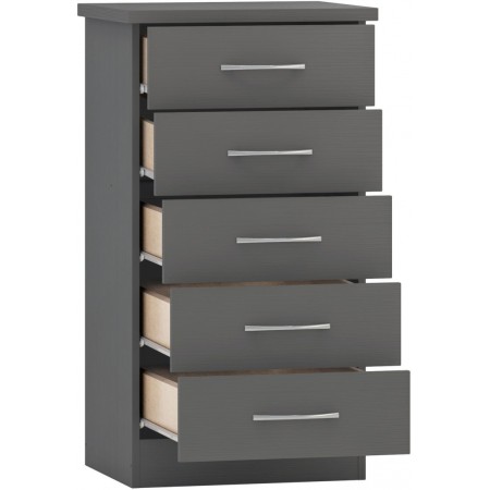 Nevada 5 Drawer Narrow Chest | Furnisho