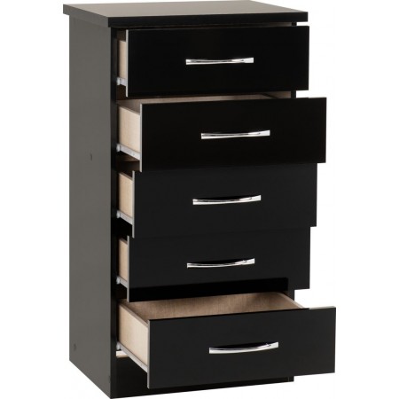 Nevada 5 Drawer Narrow Chest | Furnisho