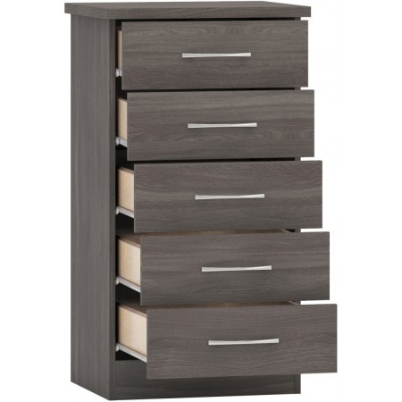 Nevada 5 Drawer Narrow Chest | Furnisho