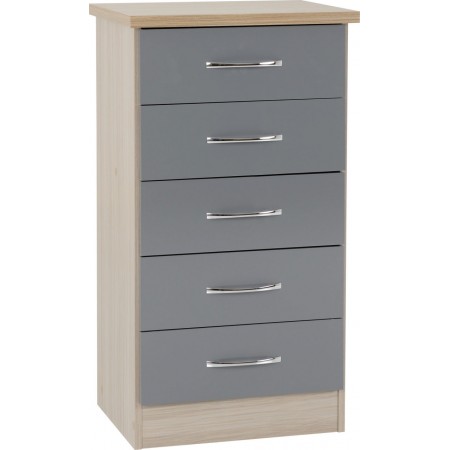 Nevada 5 Drawer Narrow Chest | Furnisho