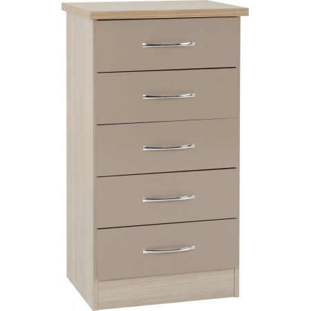Nevada 5 Drawer Narrow Chest | Furnisho