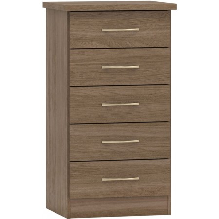 Nevada 5 Drawer Narrow Chest | Furnisho