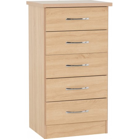 Nevada 5 Drawer Narrow Chest | Furnisho