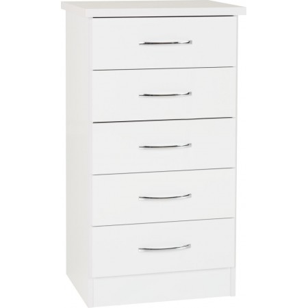 Nevada 5 Drawer Narrow Chest | Furnisho